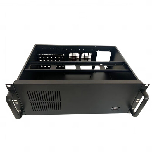 ATX motherboard laser laser 4U300 industrial control chassis rack-mounted 7-slot short server main chassis desktop computer black 4U300
