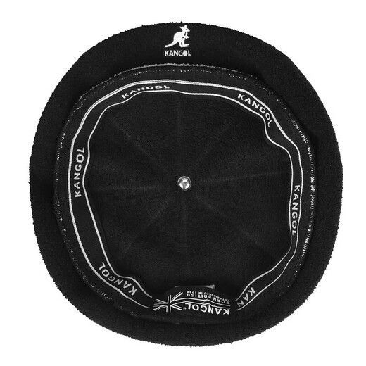 Kangol (KANGOL) men's and women's hat beret, retro contrasting color, versatile autumn and winter style, fashionable and simple casual hat trend K3408 Black black S (suitable for head circumference 54-55)