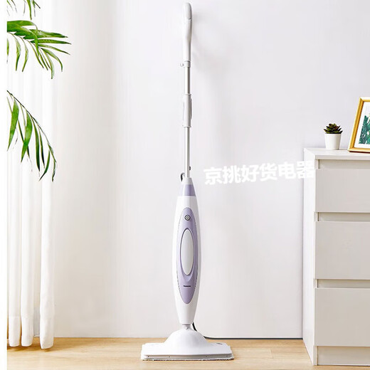 Panasonic Dampfwischer, Haushalts-Hochleistungs-Schnelldampf, Anti-Trockenbrand, geeignet für eine Vielzahl von Böden, elektrischer Wischmopp, Bodenwischer, Dampfreiniger S10R, Kirschblütenpulver (S10R)