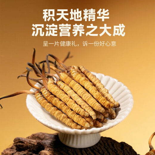 渭水鸿 冬虫夏草礼盒30根7.5g送父母长辈领导见家长高档滋补礼品泡酒料