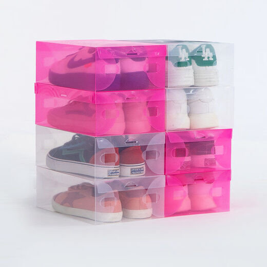 Gardenia Wanwan 20 pieces thickened transparent shoe box clamshell shoe box shoe boot box storage shoe box shoe storage box thickened boot box 3 pieces white