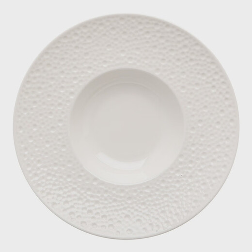 Fantasy pasta plate, Western food plate, straw hat plate, flying saucer plate, high-looking plate, high-end dessert plate, soup, 11.5-inch drip pattern straw hat plate-gold thread