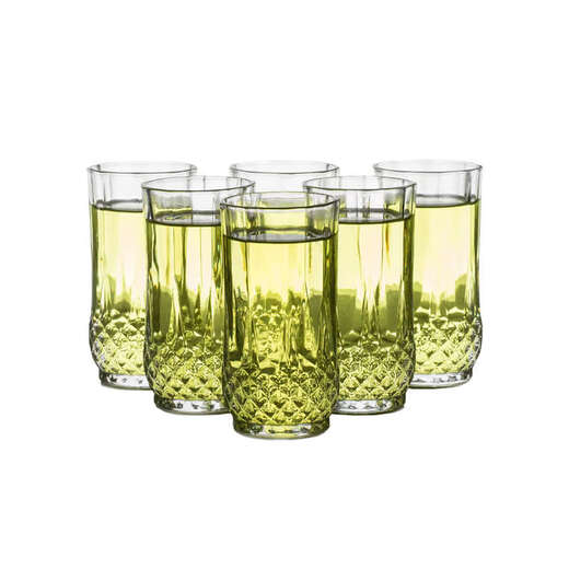 Yusenyi Beer Mug Set of 6 for Hot Glass 32L European Style Transparent Juice Cup 320MLx6 Price