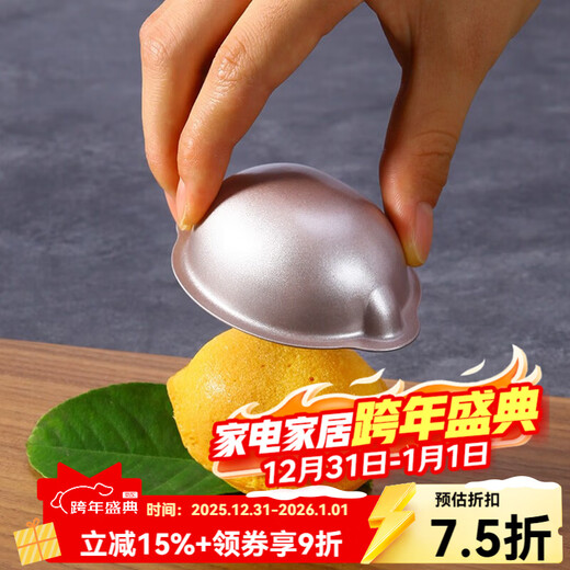 Xuechu Cake Mold Baking Mold Butter Rice Cake Mold Mini Donut Air Fryer Special Bread Mold Lemon Cake Mold Single Pack wk9908