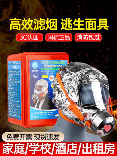 Fire mask anti-virus and anti-smoke mask rental hotel fire escape filter self-rescue respirator Tzl30A fire mask children's model