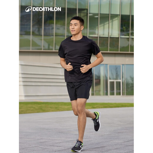 Decathlon (DECATHLON) running shoes, sports shoes, men's autumn and winter cushioning shoes, casual shock-absorbing shoes for dad IVX1 Star Black Lightweight 39