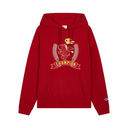 Champion Year of the Horse Series Champion Couple Hooded Sweatshirt Men's 2026 Spring New Red New Year Women's Red M