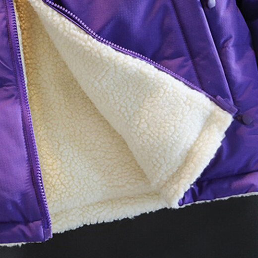 Catman Cotton Clothes Men's Autumn and Winter Stand Collar Sherpa Reversible Simple Warm Tops Knight Black M