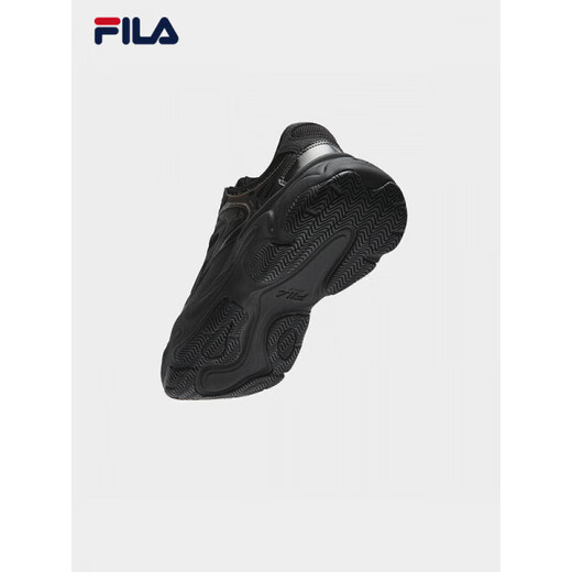 FILA Mars 4 S mesh retro running shoes men's shoes 2025 winter new dad shoes breathable sports shoes black/grey black/grey-BP 40.5
