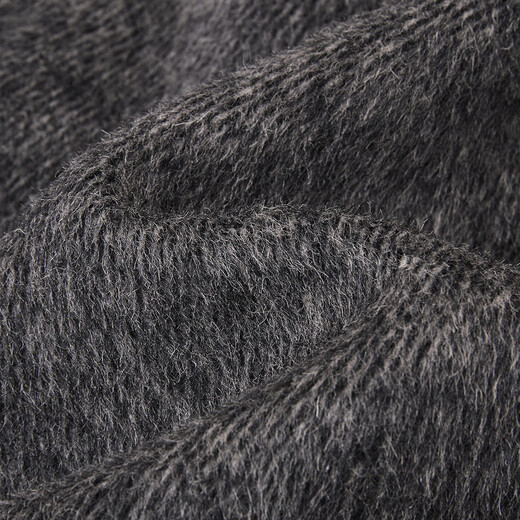 Demana Sheep Wool Camel Blended Winter Urban Simple Quiet Luxury Hooded Stand Collar Loose Double-sided Wool Coat