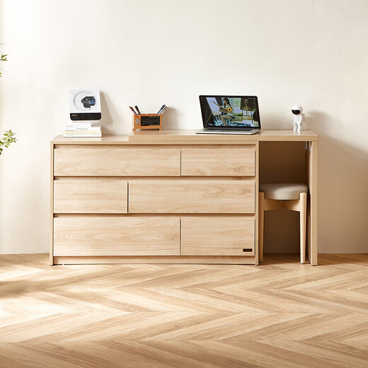Quanyou Home Six-drawer cabinet drawer storage cabinet log style furniture storage cabinet bedroom dresser integrated storage cabinet