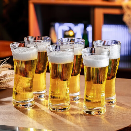 Genas S-shaped creative beer mug, home craft beer mug, commercial bar drinking glass, restaurant juice mug, two