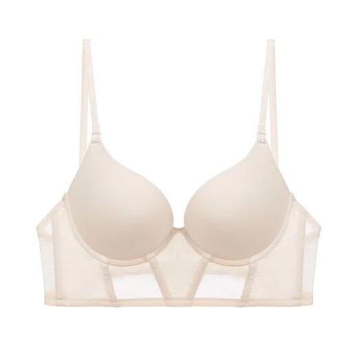 VICTORIA PRINCESS VICTORIA Victoria Cross-Border European and American Sexy Underwear French U-shaped Invisible Seamless Beautiful Back Underwear Small Breasts White Top 70A Thick Cup