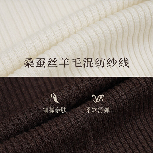 Naivee spring sweater 26 spring new two-way zipper hooded casual sweater Chocolate M