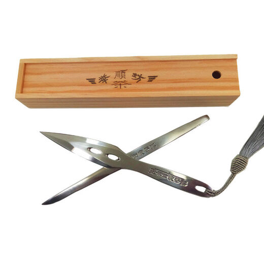Pick-up cat buy 1 get 1 free tea cone black tea knife Pu'er tea needle forged tea knife tea sword opening tea brick tool tea cake tool tea opener Tilong tea sword + featherless arrow tea needle wooden box