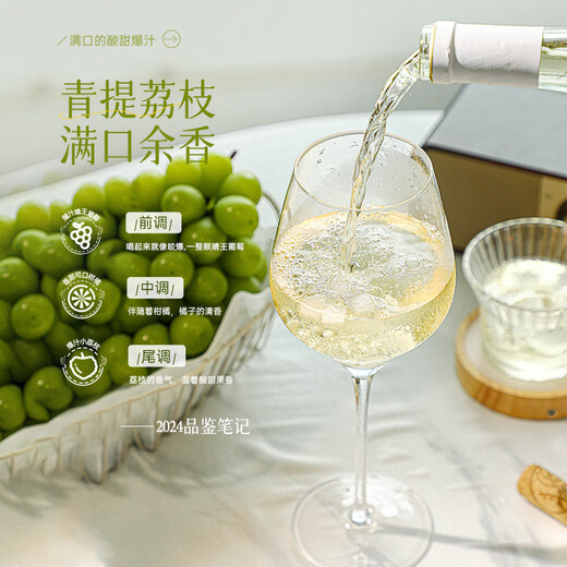 拉蒙塔尼法国进口半甜白葡萄酒12.5度微醺果酒礼品七夕送礼 原酒进口750ML