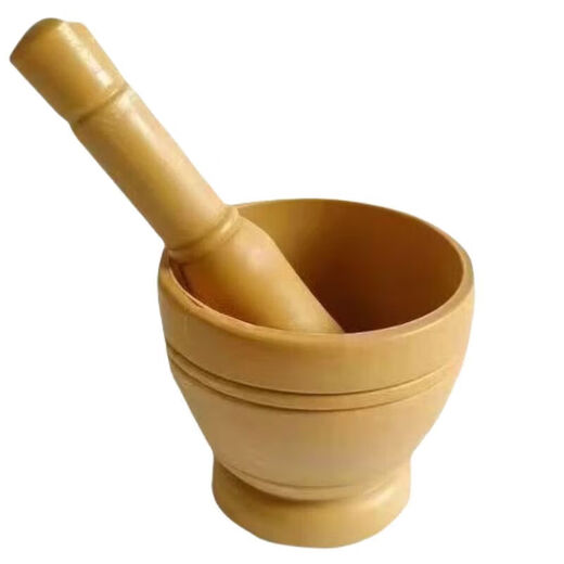 Interesting appliance garlic pounding jar household new pepper pounding jar press garlic grinder hammer traditional Chinese medicine grinding bowl preserved egg manual multi-purpose plastic garlic pounder 1 set