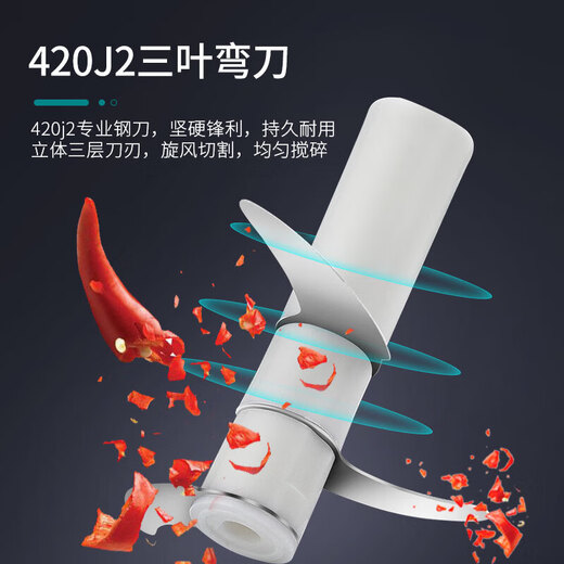 Olodo semi-automatic garlic stirrer, garlic puller, manual garlic masher, garlic masher, garlic masher, garlic press, manual meat grinder, mincer, three-layer cutter*1+na cup*1