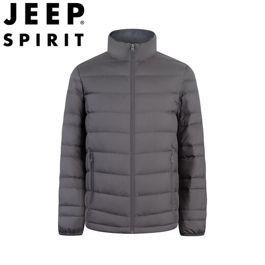 JEEP SPIRIT Джип-пуховик, мужской осенне-зимний тонкий воротник-стойка, утолщенная теплая и универсальная куртка темно-синего цвета 3XL