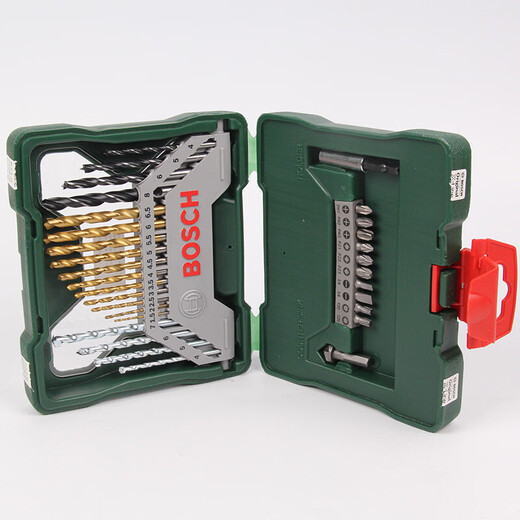 Bosch (BOSCH) impact drill bits woodworking drill bits masonry drill bits titanium-coated twist drill bits 7/piece/15 pieces/30 pieces mixed set Bosch drill bit mixed set 30 pieces