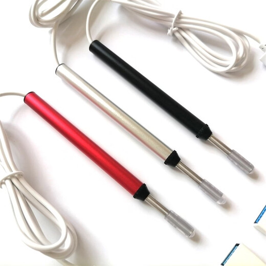 High Definition Luminous Video Ear Pickup Ultra-fine 800W Ear Pickup Stainless Steel Visual Ear Pickup Hummingbird Brand Ultra-clear Wired Pixel 800W Ultra-Fine 3.0mm2 Black