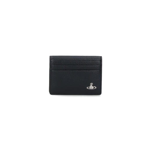 Vivienne Westwood Queen Mother SS26 Light Luxury Women's Black Wallet Black One Size