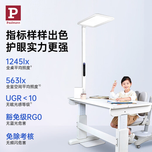 Paulmann P Germany Bormann Knight full spectrum street lamp children and students reading lamp learning special vertical eye protection lamp I Pro 2025 14 -18 Purple light eye protection multi-color temperature