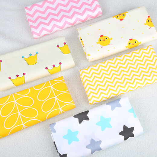 Fabrics for making clothes for dolls, pure cotton fabrics, baby type A baby bedding fabrics, children's cartoon quilt covers, cute animals (encrypted version)