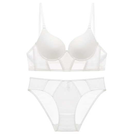 VICTORIA PRINCESS VICTORIA Victoria Cross-Border European and American Sexy Underwear French U-shaped Invisible Seamless Beautiful Back Underwear Small Breasts White Top 70A Thick Cup