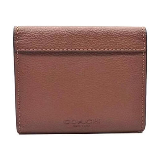 COACH9 Classic Brand Snap Cowhide Wallet Regular Men's Brown Default Basic Pack (Bag + Dust Bag)