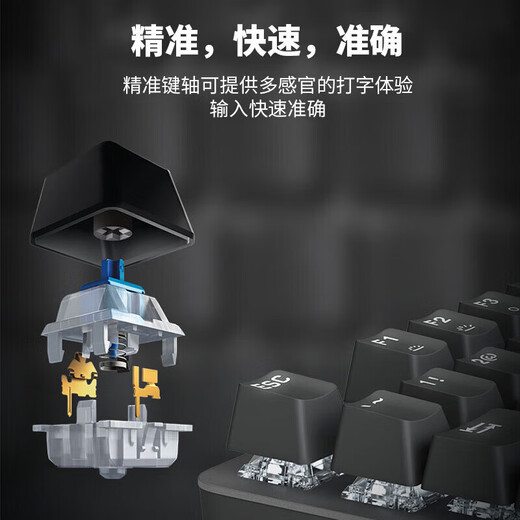 Logitech K845 Mechanical Keyboard Mechanical Key Switch Wired Mechanical Keyboard E-Sports Office Gaming Desktop External Laptop Adjustable Backlight Aluminum Tuo Tuo Keyboard K845 Red Switch + Night Gengar Keycap