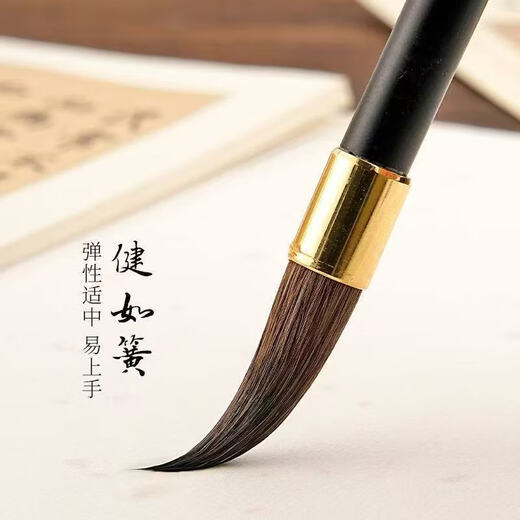 Ancient rhyme gray tail brush calligraphy special large, medium and small regular script cursive official script beginners entry set 151 gift box gray tail brush three large, medium and small