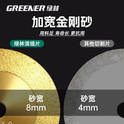 GREENER Seam Clearance Cutting Sheet for Ceramic Tiles Ultra-Thin Marble Emery Grinding Sheet for Angle Grinder Small Cutting Sheet, Emery Cutting Sheet 2 Pieces, Free 2 Angle Grinder Connecting Rods