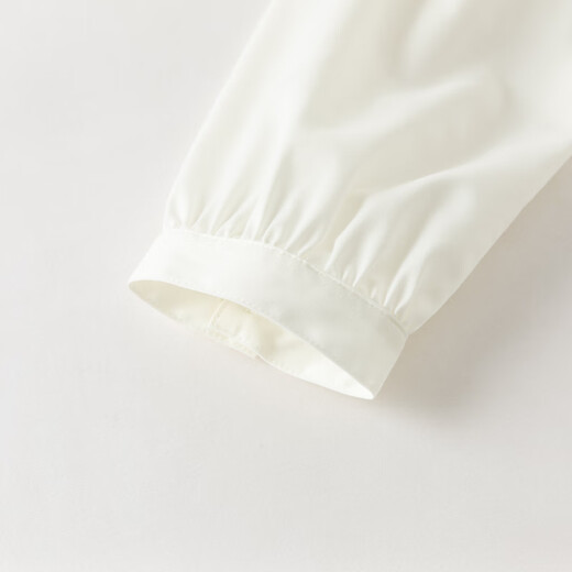 DAVE&BELLA girls' shirts 2026 spring new style medium and large children's white shirts, stylish children's tops, little girls' bottoming shirts, white, in stock, 120 cm (recommended height 110-120cm)