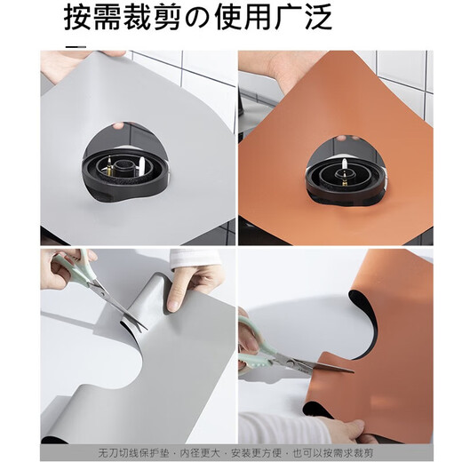 Sungsa Japanese gas stove oil-proof mat kitchen stove protective mat dust-proof and anti-fouling mat high temperature resistance easy to clean stove mat 2 pack (orange + gray)