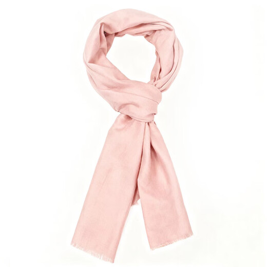 MOSCHINO Women's Autumn and Winter Scarf Letter Printed Blended Simple Versatile Thin Scarf 30703 M2599 Pink TU