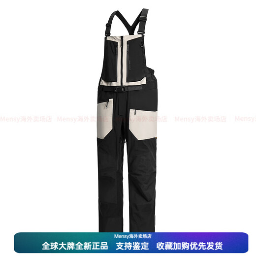 Under ArmorUA outdoor waterproof and windproof jumpsuit ski pants for men and women, wear-resistant and breathable jumpsuit baby bag pants New Year gift Manmu Black M