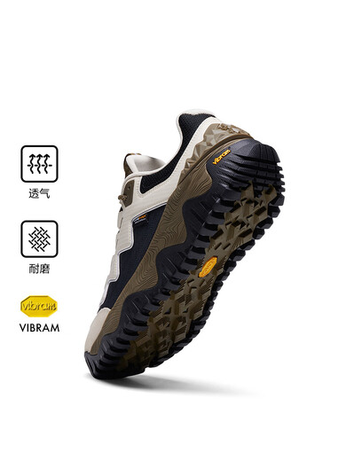 KOLON SPORT men's and women's same ULTRA-K light outdoor shoes, wear-resistant, grippy, breathable camping hiking shoes, dark brown BK 225 36 2/3