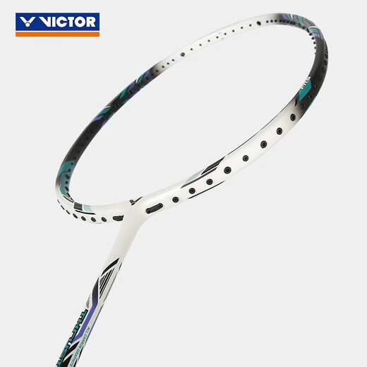 Victor Victor Badminton Racket TK220H-II zweite Generation Full Carbon Ein-Port-Fortgeschrittene und defensives mittleres suspendiertes Griff TK220H-iia Rauch weiß [3U]