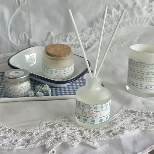 Yusen Remembers My Grandma and Me Fireless Aromatherapy Handmade Gift 50ml Lamb Quilt Lamb Quilt