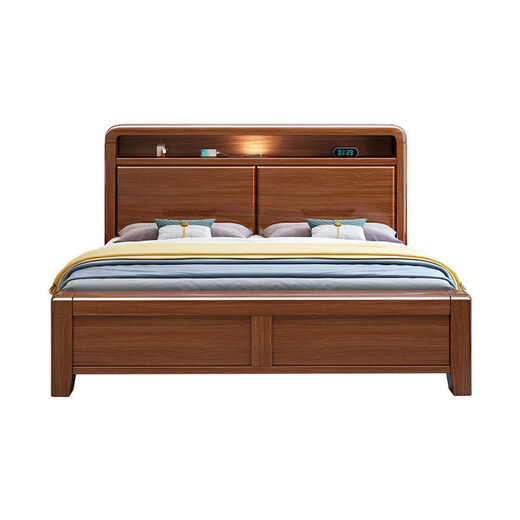 Yusenyi bed home bedroom 18m double bed 15m single bed bed + 1 bedside table 12002000 drawer structure