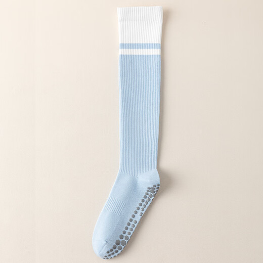 Skingcond Japanese sports pressure calf socks fitness Pilates long-tube anti-slip women's yoga socks velvet cotton full-length anti-NBG2 dark gray one-size-fits-all muscle pressure sports socks