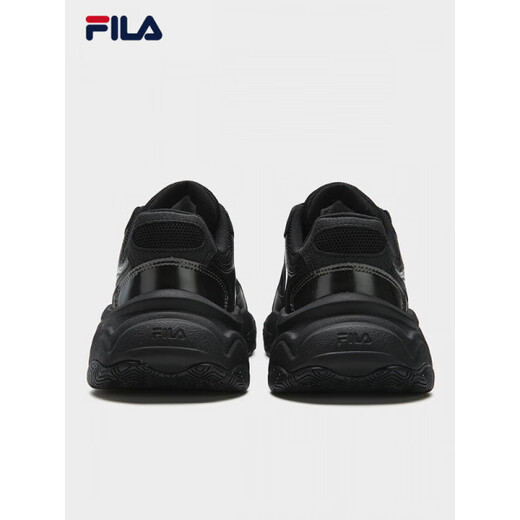 FILA Mars 4 S mesh retro running shoes men's shoes 2025 winter new dad shoes breathable sports shoes black/grey black/grey-BP 40.5