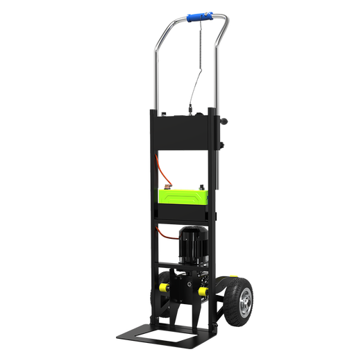 Faxianqi electric stair climber crawler type up and down stairs large load transport trolley folding trolley stair climbing artifact lightweight carbon steel model load 400Jin Jin is equal to 0.5 kg