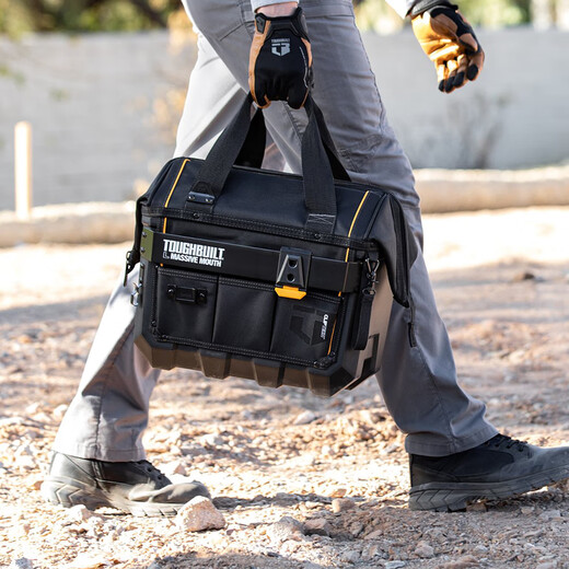 TOUGHBUILT portable tool bag quick-hook combination storage bag household multi-functional waterproof hard bottom large opening tool box TB-CT-62-16A inch portable tool bag