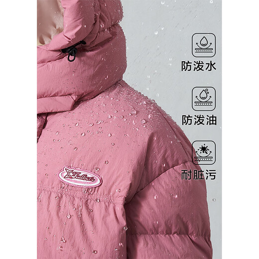 TonLion 2025 winter women's hooded contrasting color stitching one-hand long down jacket