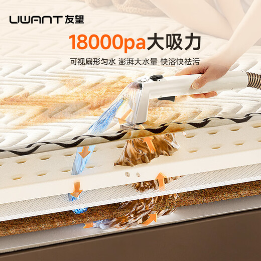 UWANT large abstract steam cleaning machine sofa carpet fabric cleaning machine suction all-in-one mite removal multifunctional cleaning machine without removing curtains sofa mattress carpet cleaning machine large abstract