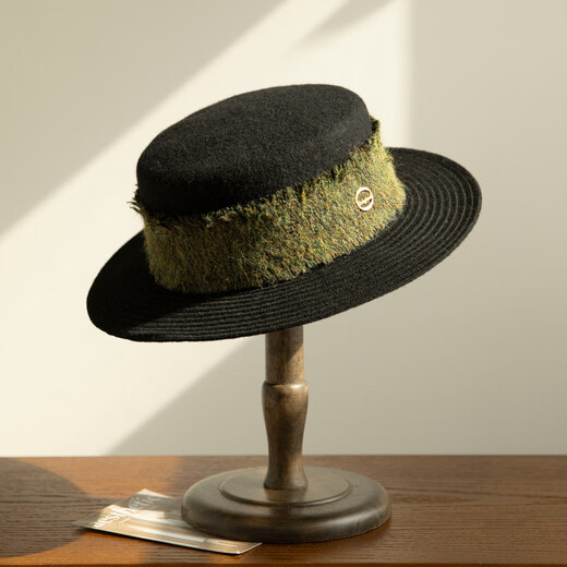 Siggi French retro flat hat new autumn and winter women's wool hat mixed color woolen fashion vacation travel Cocoa adjustable (hat circumference 57cm)