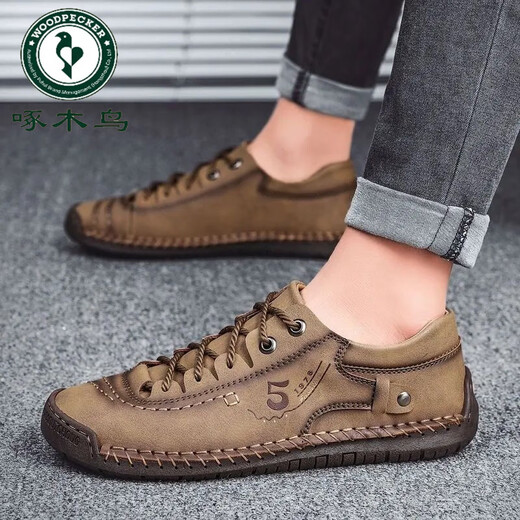 Zapatos para hombres de carpintería de carpintería 2024 Zapatos de algodón hechos a mano de otoño e invierno de cuero genuino al aire libre Suele de trabajo informal zapatos de cuero de desgaste, anti-congelado y cálido 9926 Negro 39