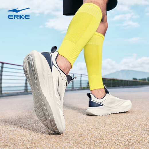 Hongxing Erke Mingou 3 running shoes men's winter new running shoes men's soft sole shock-absorbing sports shoes wear-resistant lightweight shoes men's shoes microcrystalline white/cosmic blue 40